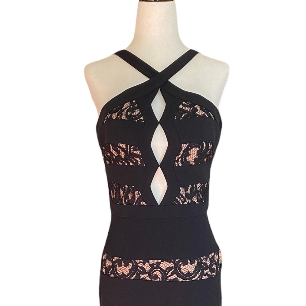 NWOT Bcbgmaxazria black halter gown - Picture 4 of 6